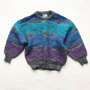 Vintage Ragazzi oversized knit sweater fits 5/6Y